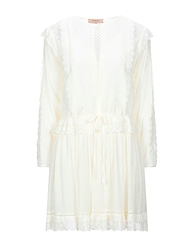 TWINSET Short dress Ivory 100% Polyester