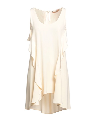 TWINSET Short dress Ivory 71% Acetate, 29% Viscose