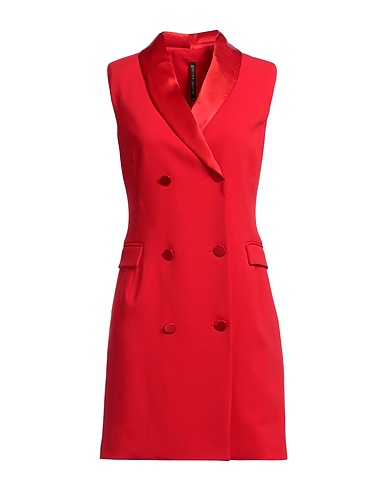 MANILA GRACE Blazer dress Red 98% Polyester, 2% Elastane