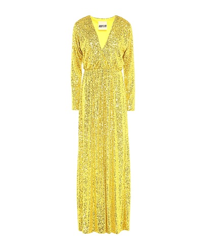 ANIYE BY Vestito lungo Giallo 98% Poliestere, 2% Elastan