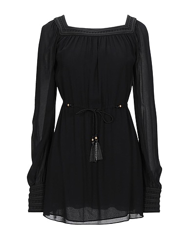 SAINT LAURENT Vestito corto Nero 100% Viscosa