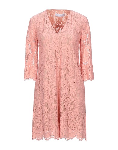 KAOS Kurzes Kleid Hellrosa 45% Baumwolle, 30% Polyamid, 25% Viskose