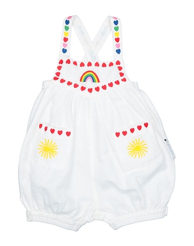 STELLA McCARTNEY KIDS Baby jumpsuit  White 55% Linen, 45% Cotton