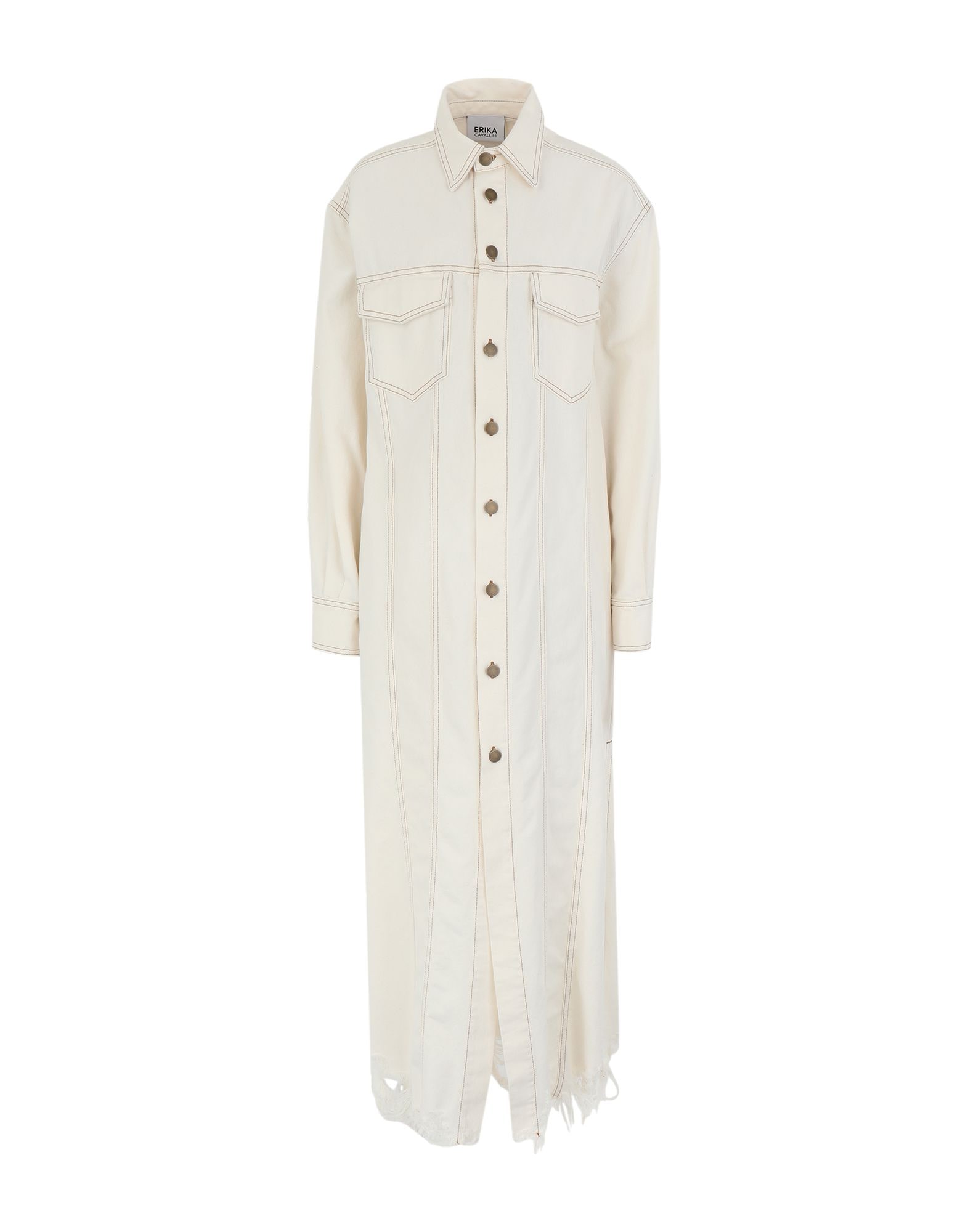 ERIKA CAVALLINI | Cream Women's Denim Dress | YOOX