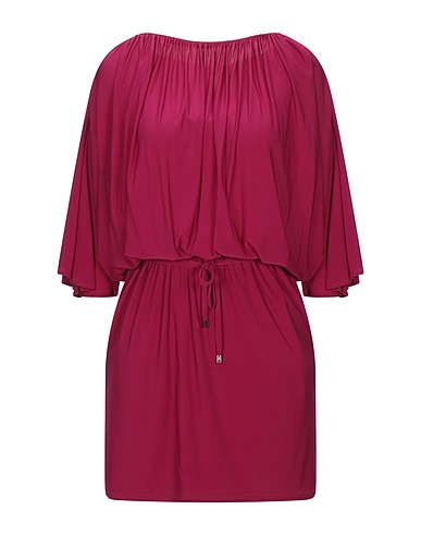 SIMONA CORSELLINI Short dress Garnet 95% Viscose, 5% Elastane