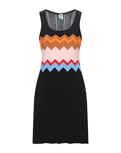 M MISSONI Short dress Black 74% Cotton, 26% Polyester