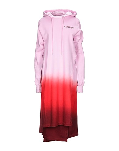 AMBUSH Midi dress Pink 100% Cotton, Polyurethane