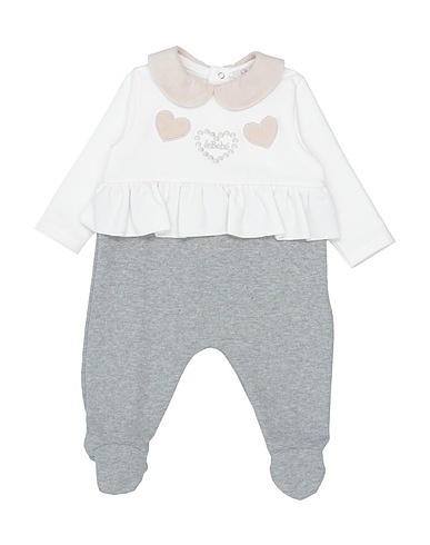 LE BEBÉ Strampelanzug für Babys Weiß 94% Baumwolle, 6% Elastan