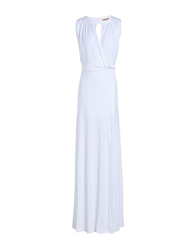TWINSET Vestito lungo Bianco 100% Viscosa, Madreperla