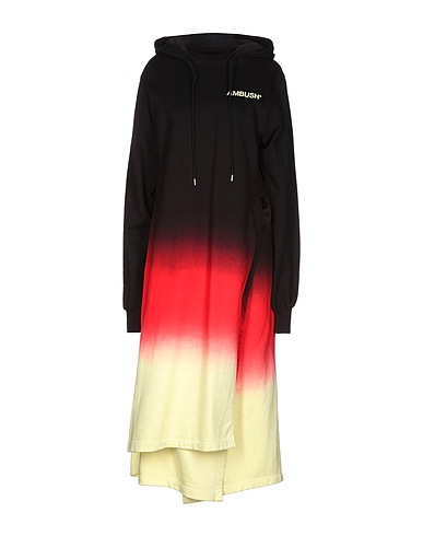 AMBUSH Midi dress Black 100% Cotton, Polyurethane
