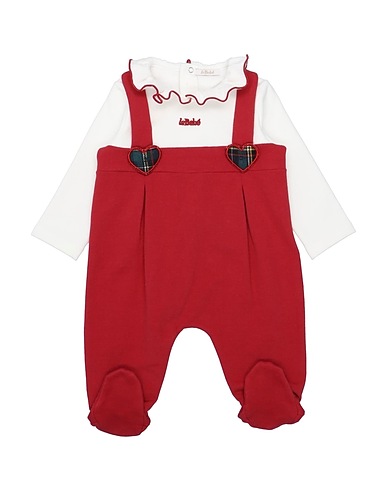 LE BEBÉ Baby jumpsuit  Red 94% Cotton, 6% Elastane