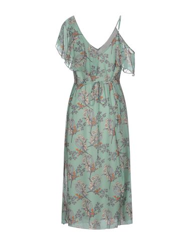 Shop Seventy Sergio Tegon Woman Midi Dress Light Green Size 10 Viscose