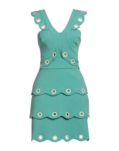 ELISABETTA FRANCHI Sheath dress Turquoise 68% Polyester, 29% Viscose, 3% Elastane