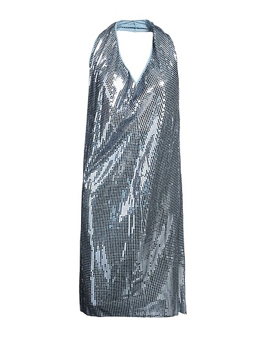 BOTTEGA VENETA Vestito midi Celeste 100% Viscosa, Poliuretano