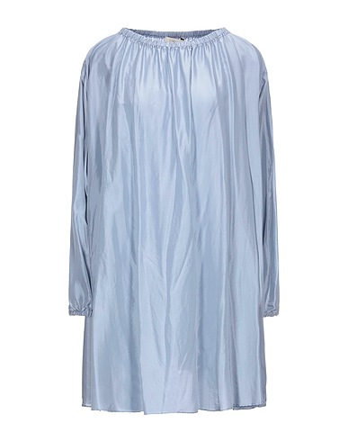 JUCCA Short dress Slate blue 100% Silk