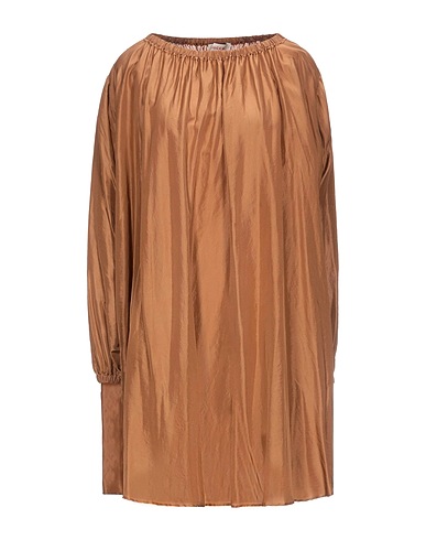 JUCCA Vestito corto Cammello 100% Seta