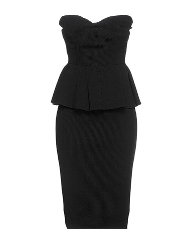 PHILOSOPHY di LORENZO SERAFINI Midi dress Black 84% Viscose, 16% Polyamide