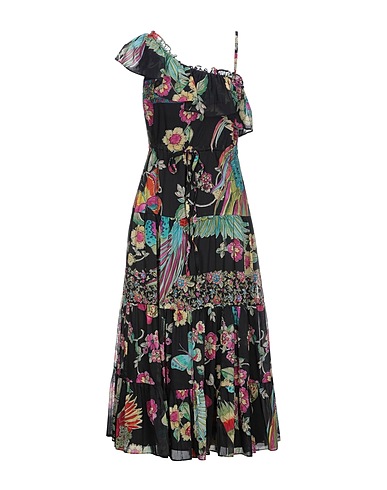 REDValentino Midi dress Black 73% Cotton, 27% Silk
