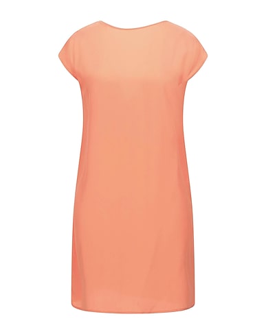 SUOLI Short dress Salmon pink 85% Acetate, 15% Silk