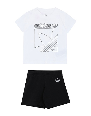 ADIDAS ORIGINALS Baby co-ord  BADGE STS
 White 100% Cotton