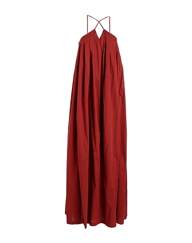 ERIKA CAVALLINI Long dress Brick red 100% Cotton