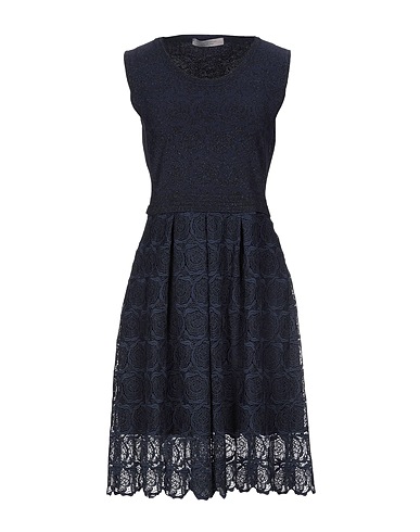 D.EXTERIOR Midi dress Midnight blue 72% Viscose, 21% Polyester, 7% Metallized polyamide