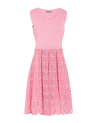 D.EXTERIOR Midi dress Pink 72% Viscose, 21% Polyester, 7% Metallized polyamide