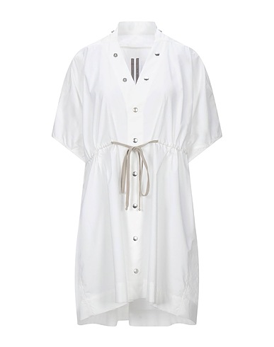 RICK OWENS Shirt dress White 100% Cotton
