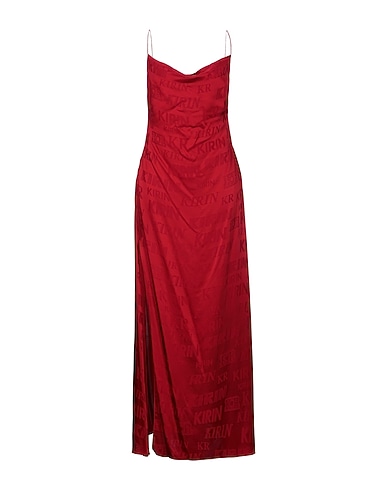 KIRIN PEGGY GOU Langes Kleid Rot 53% Acetat, 47% Viskose