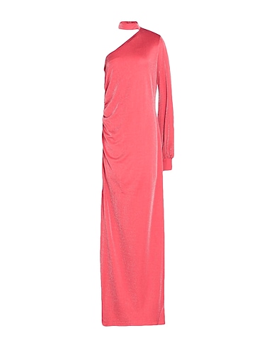 CRISTINAEFFE Long dress Coral 80% Viscose, 10% Polyester, 10% Polyamide