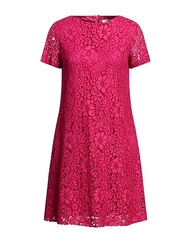 NINA 14.7 Short dress Magenta 46% Viscose, 39% Cotton, 15% Polyamide
