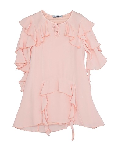 DONDUP Dress Light pink 100% Cotton, Viscose
