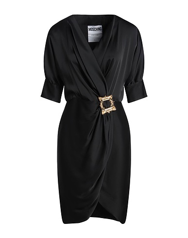 MOSCHINO Vestito corto Nero 80% Acetato, 20% Seta