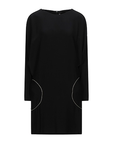 MANILA GRACE Short dress Black 96% Viscose, 4% Elastane