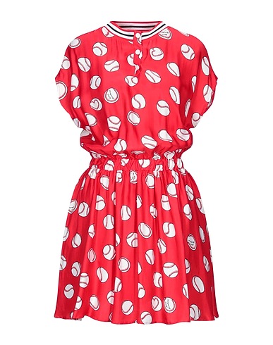 LOVE MOSCHINO Midi dress Red 100% Viscose
