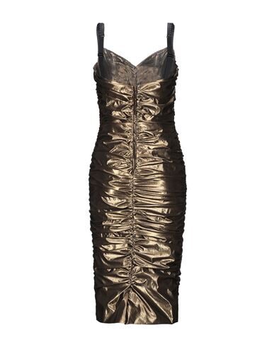 DOLCE & GABBANA DOLCE & GABBANA WOMAN MIDI DRESS BRONZE SIZE 0 POLYAMIDE, POLYESTER, ELASTANE, SILK 15081293EH 4