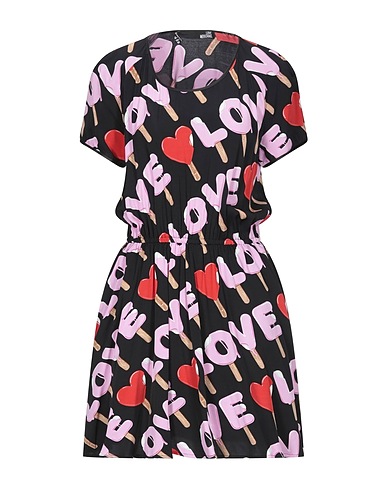 LOVE MOSCHINO Short dress Black 100% Viscose