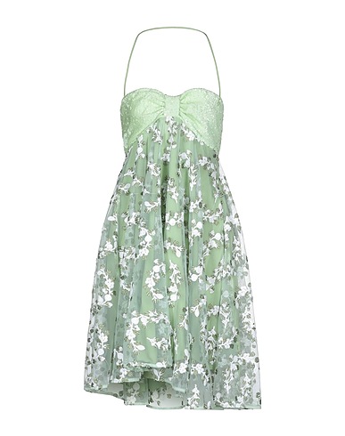 BE BLUMARINE Midi dress Light green 100% Polyamide, Polyester