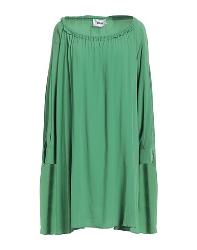 GRIFONI Short dress Green 69% Acetate, 31% Silk