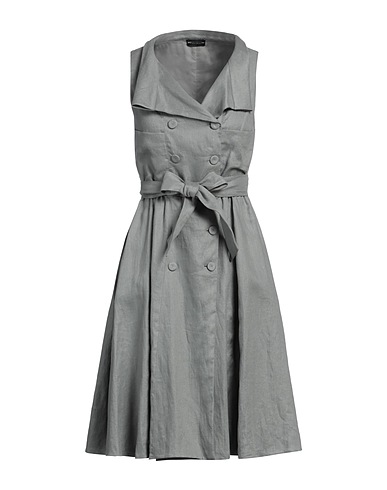 EMPORIO ARMANI Midi dress Grey 100% Linen