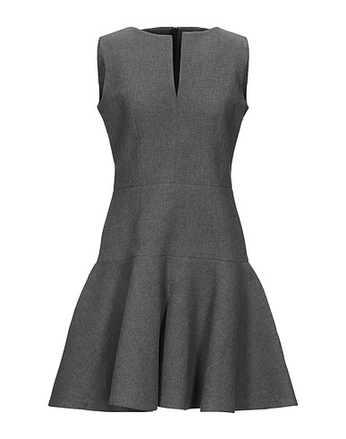 PAULE KA Kurzes Kleid Braungrau 85% Viskose, 15% Wolle, Baumwolle