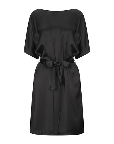 GRIFONI Midi-Kleid Schwarz 100% Viskose
