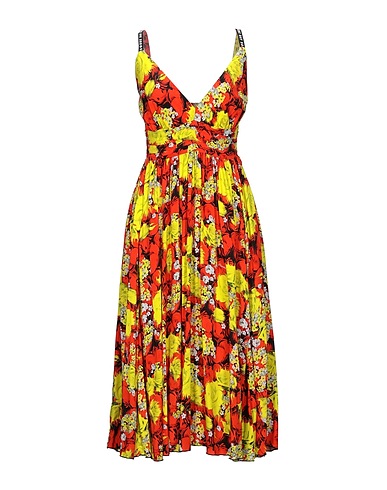 FRANKIE MORELLO Midi dress Yellow 100% Viscose