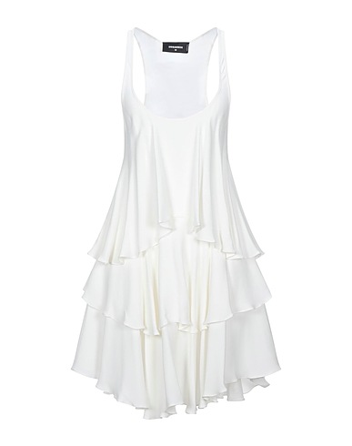 DSQUARED2 Short dress White 100% Silk
