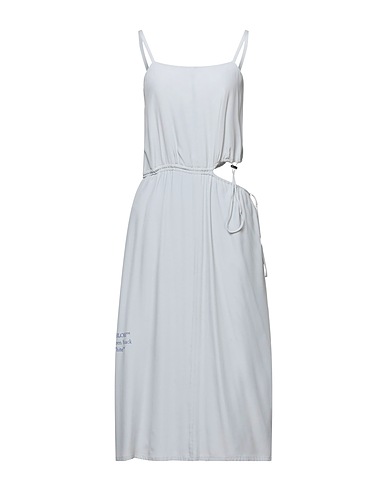 OFF-WHITE™ Midi dress Light grey 70% Acetate, 30% Silk