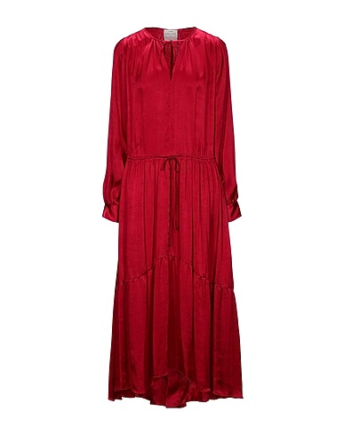 FORTE_FORTE Long dress Garnet 100% Cupro