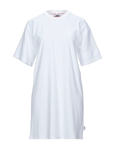 GCDS Vestito corto Bianco 82% Poliestere, 18% Elastan
