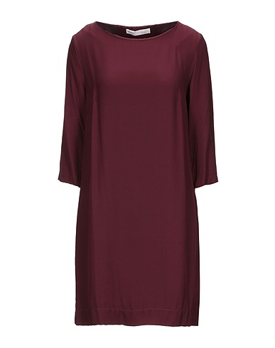 OTTOD'AME Short dress Burgundy 100% Viscose