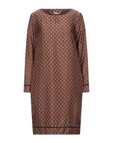 MOMONÍ Short dress Military green 100% Silk