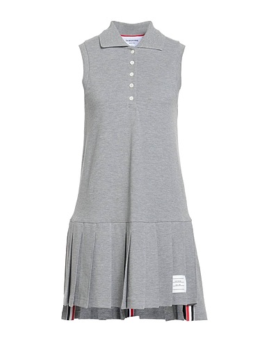 THOM BROWNE Short dress Light grey 100% Cotton